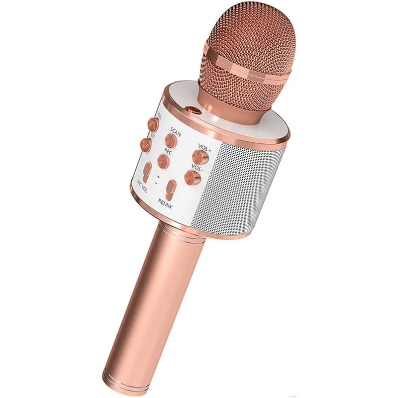 Microfone Karaokê Bluetooth Efeito Voz Modo Gravação Função Selfie