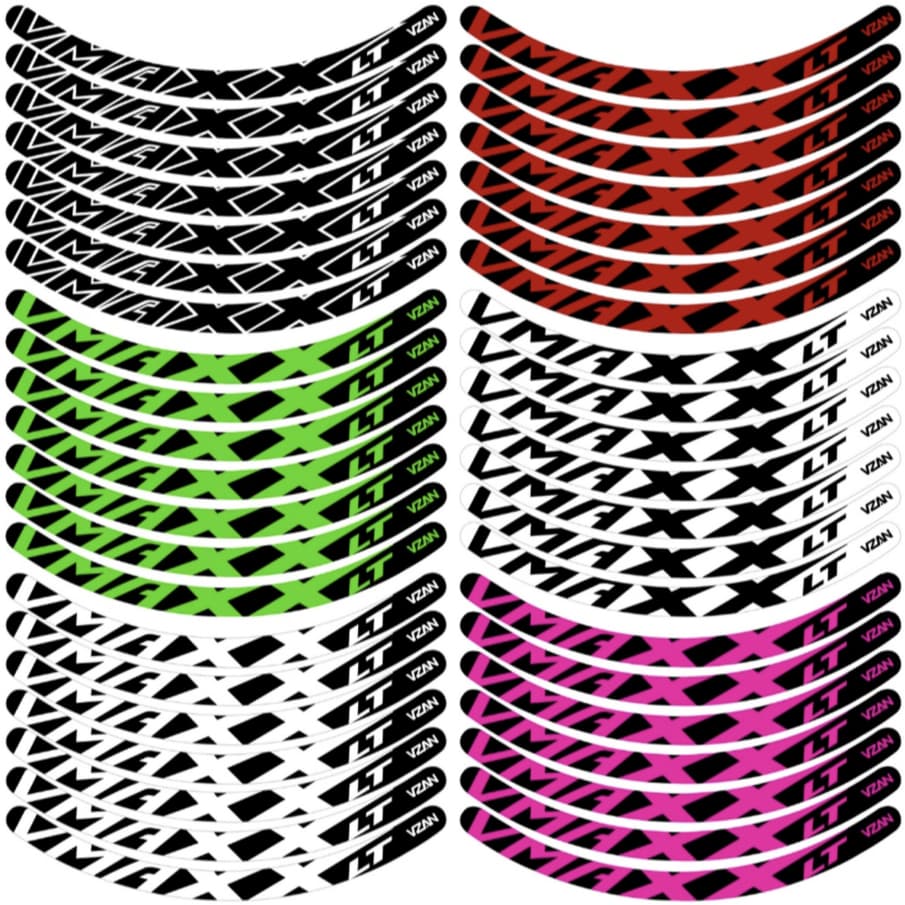 Kit 12 Adesivos Vmaxx Roda Bike Vzan Lt Vbrake e Freio a Disco Bicicleta Ciclismo Aro 24 Aro 26 Aro 29