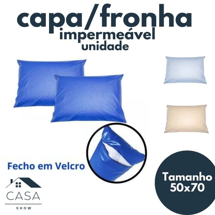 Capa Para Travesseiro Impermeável Hospitalar 50x70 APROXIMADAMENTE