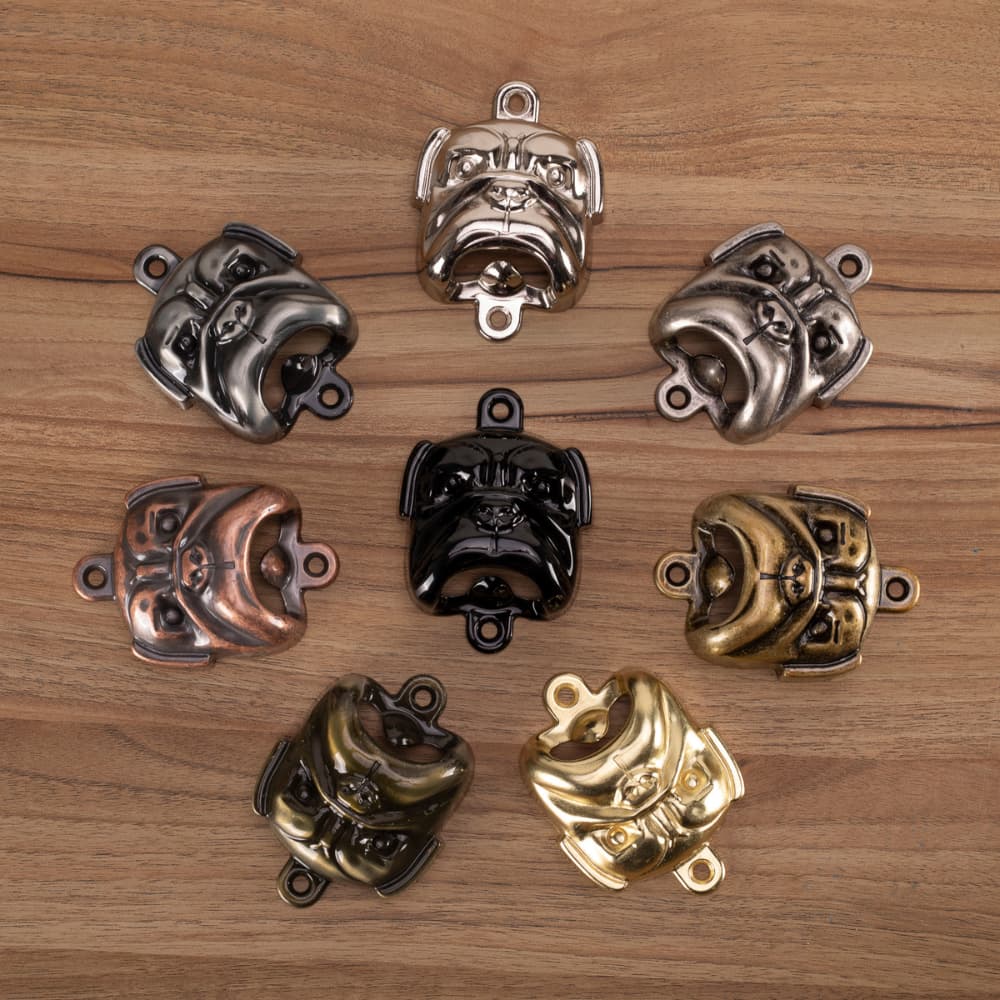 Abridor de Garrafa Parede Bulldog Cachorro Decoração Artesanato Pet + Parafusos