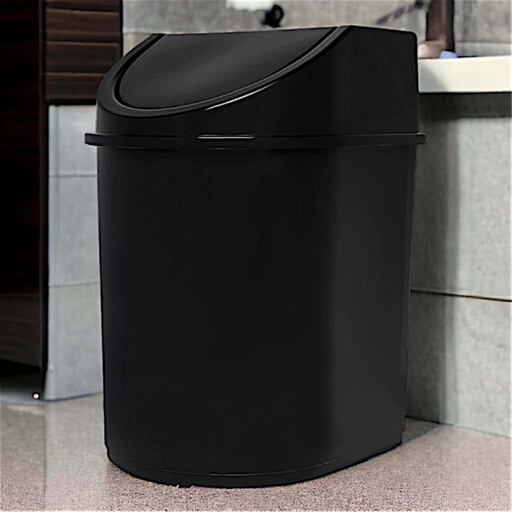 Lixeira Banheiro Basculante 12 Litros Multiuso com tampa Cozinha Eco Nature