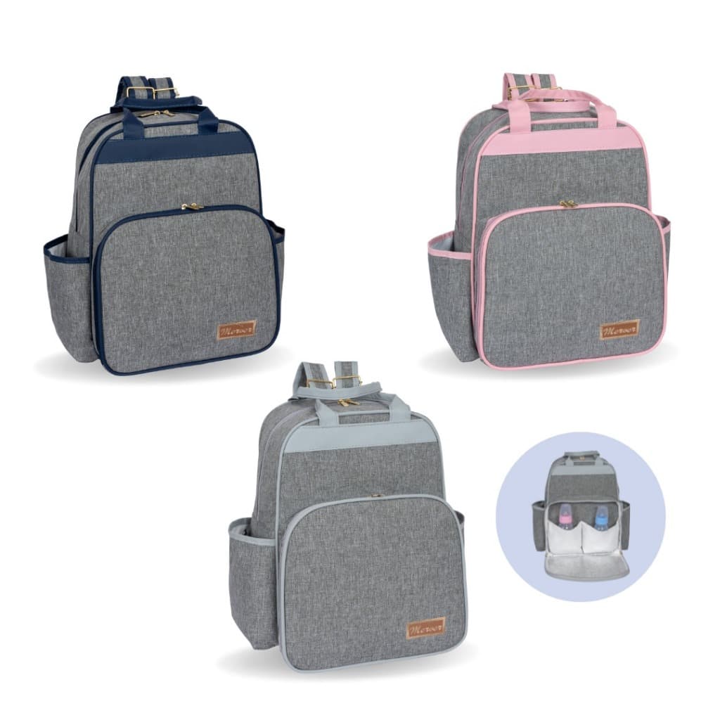 Mochila Maternidade 2 em 1 - tamanho grande + bolso térmico (mamãe e bebê) - mochila/bolsa