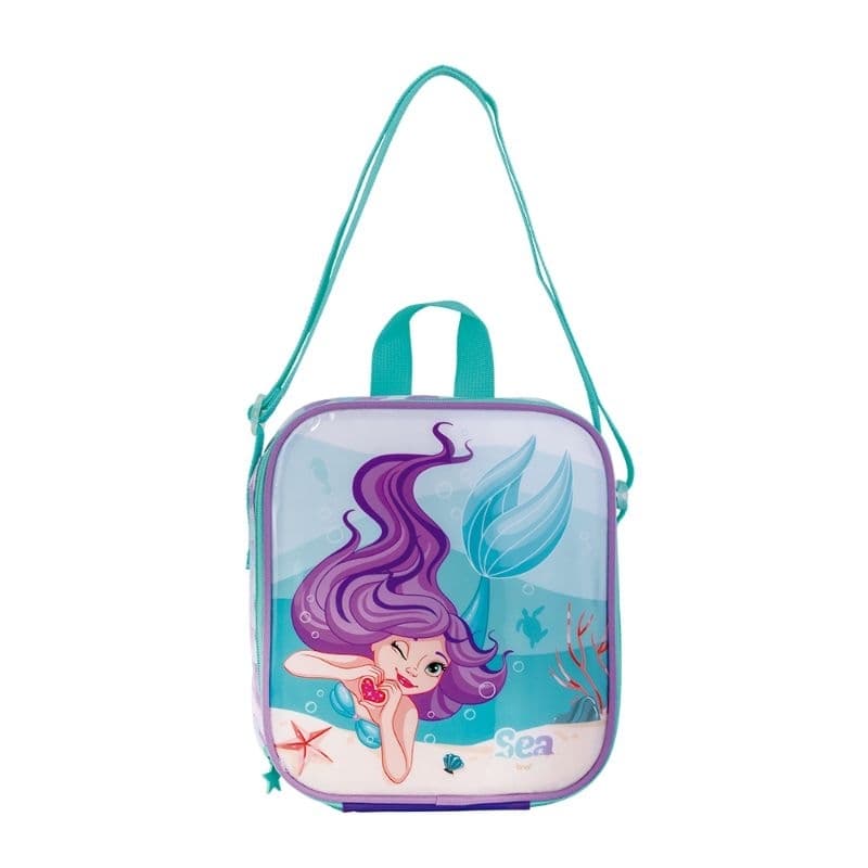 Lancheira Térmica Infantil Com Alça Sereia BRW / Lancheira Escolar  / Lancheira Menina / Material Escolar
