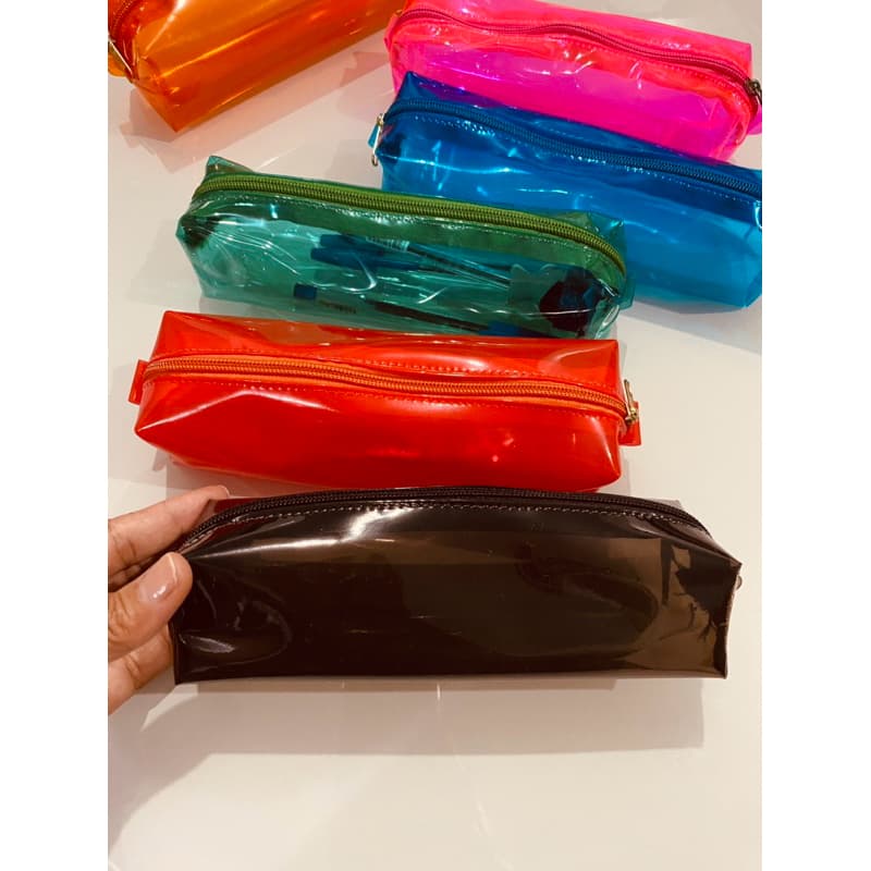 13 Unidade de estojo escolar multiuso,Cristal Neon várias cores vibrantes /escola/presente/lápis