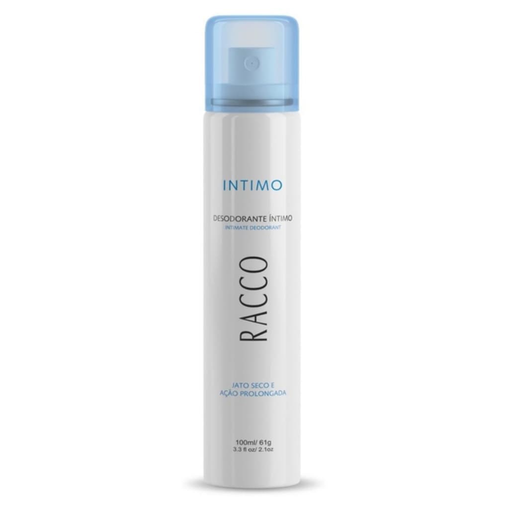 Desodorante Intimo Jato Seco Feminino Racco 100ml Para Virilha Longa Duração Spray Íntimo Original