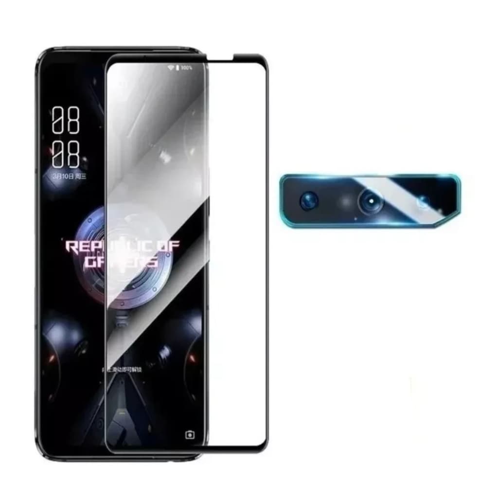 Película De Vidro P Asus Rog Phone  5/5s Pro Glass 3d Premium + Pel Camêra traseira Rog 5 - envio Sp