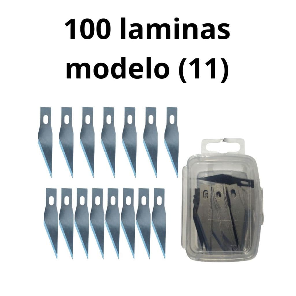 Lamina modelo 11 vem 100 peças de laminas para estilete de precisão