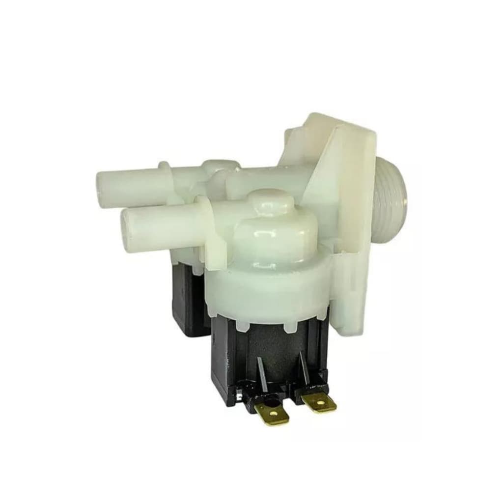 Válvula Entrada Água Dupla Emicol Compativel Lavadora Brastemp Consul 6 8 9 10 11kg