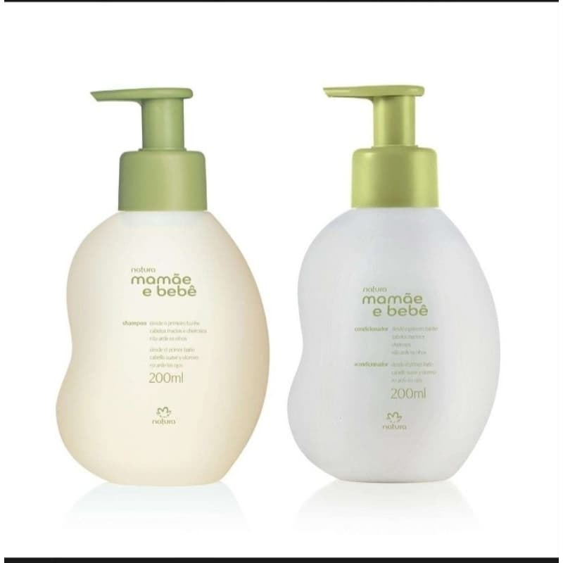 Kit shampoo  e Condicionador Mamãe e Bebê
