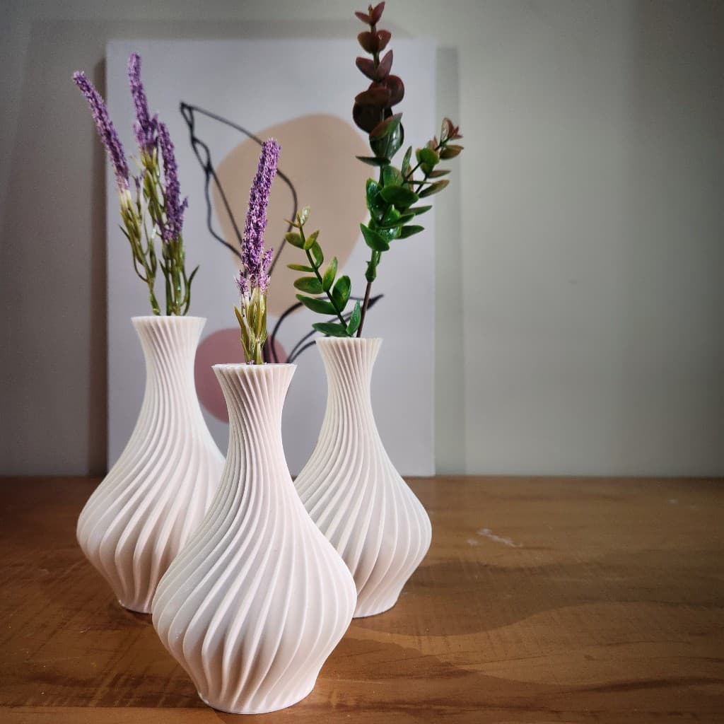 kit 3 Vaso Decorativo - Fluidez