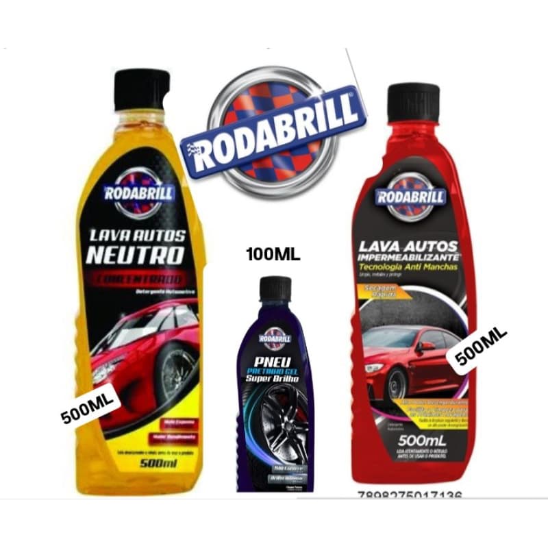 SHAMPOO AUTOMOTIVO / Kit Limpeza automotivo Rodabrill