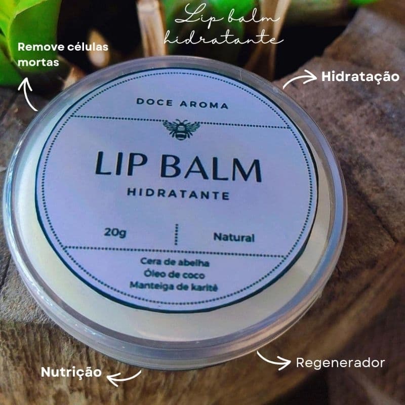 Lip Balm Hidratante Natural 🌿