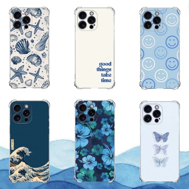CAPA TPU DESENHOS VARIADOS OCEANO CAPINHA IPHONE 13 PRO MAX, IPHONE 14 PRO MAX, IPHONE 15 PRO MAX