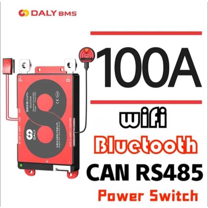 Bms Daly PODE Bluetooth WiFi, 8s 24v 100ah Bateria Liito3.2v  Fosfato LiFePO4  Modelo 2025