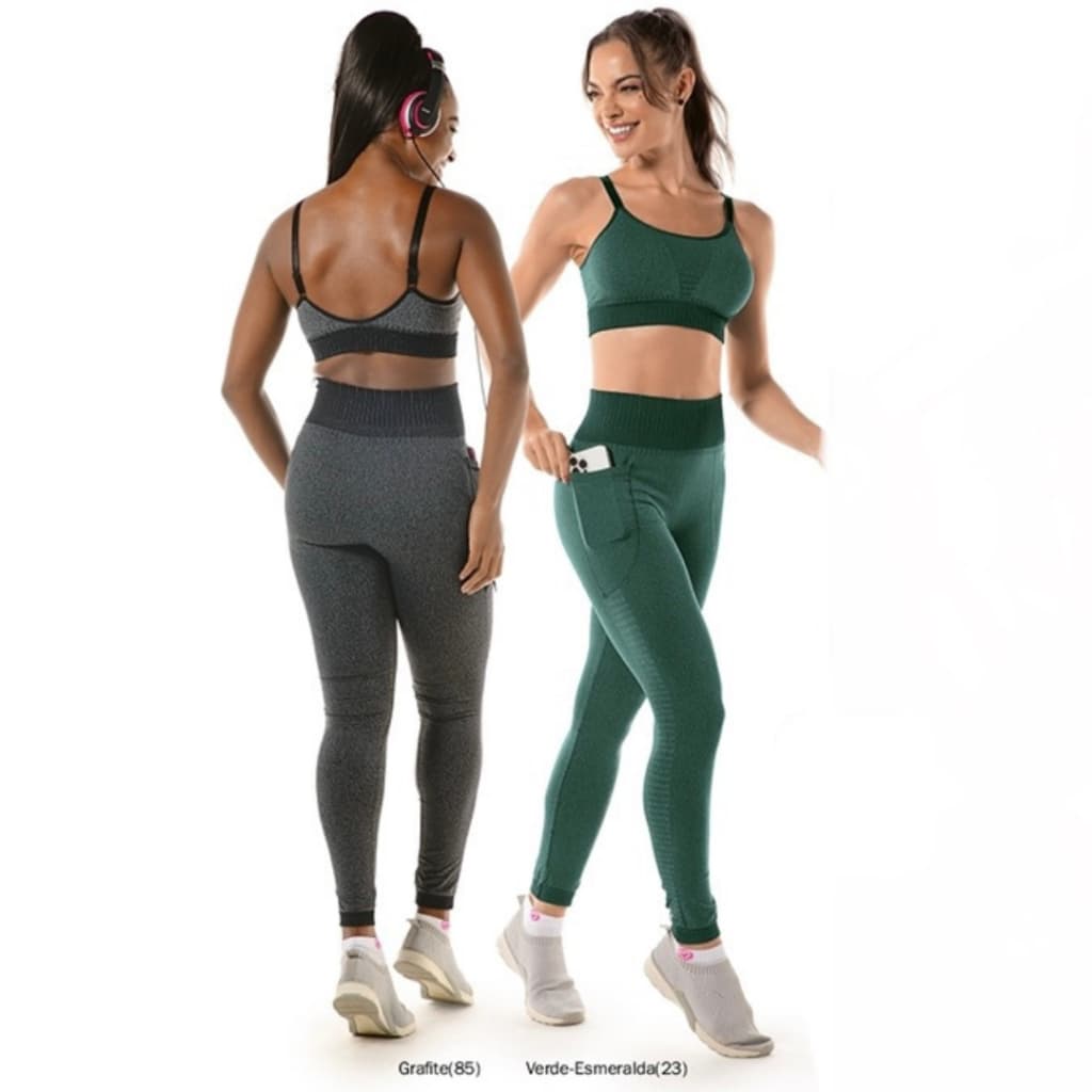 Conjunto Fitness Violino, Top e Legging, DeMillus 061617/000178