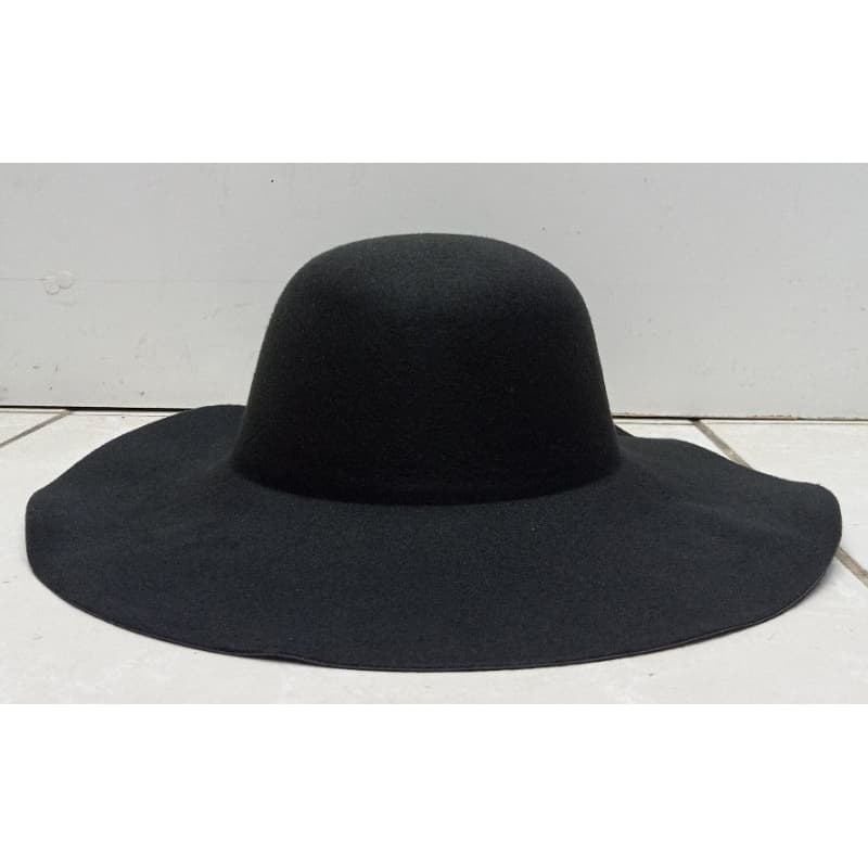Chapéu Feminino Floppy De Feltro Aba Maleável Moda Europeu