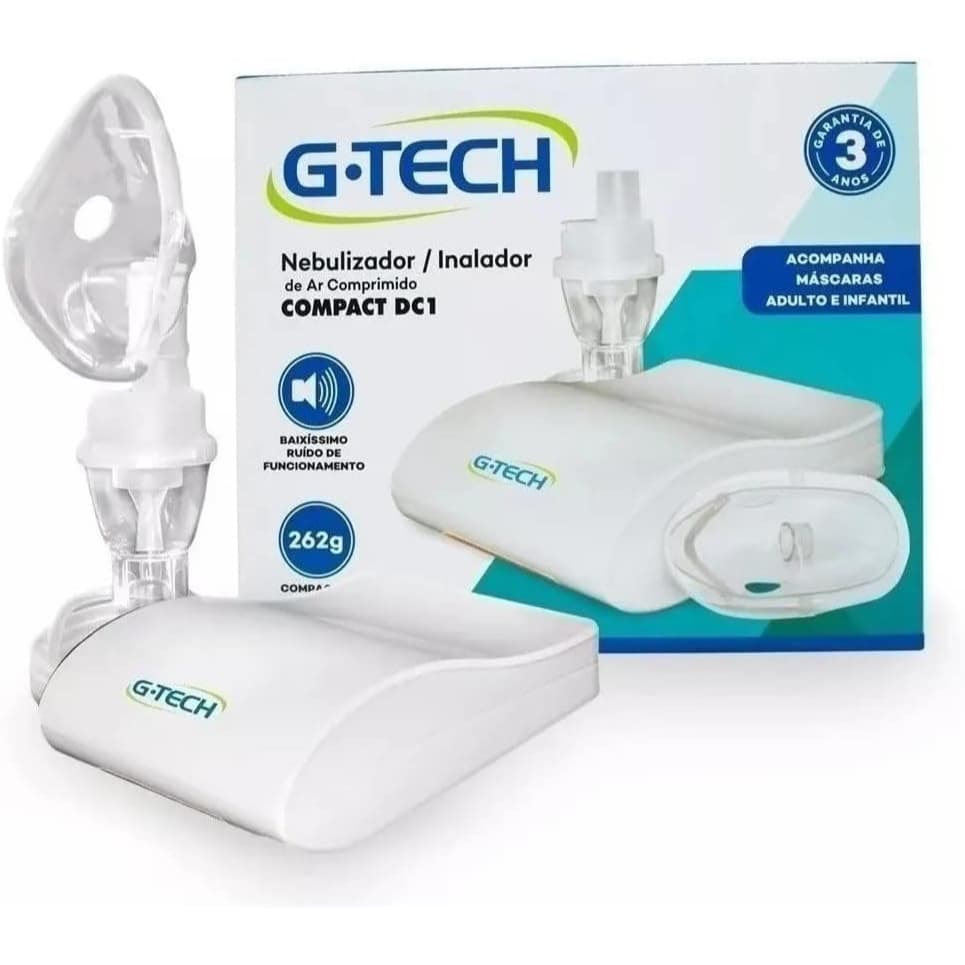Nebulizador compressor G-Tech Compact DC1 100V/240V