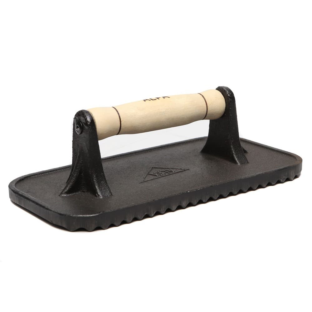 Prensador Amassador De Ferro Fundido Para Bife, Hambúrguer