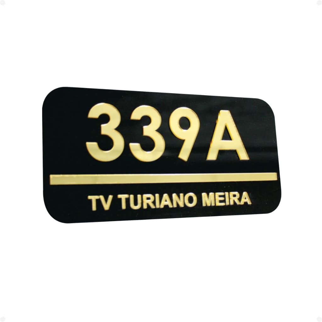Números Para casa, Acrílico Com numero Residencial, Placa com Números, Placas Residencias - 20x10cm
