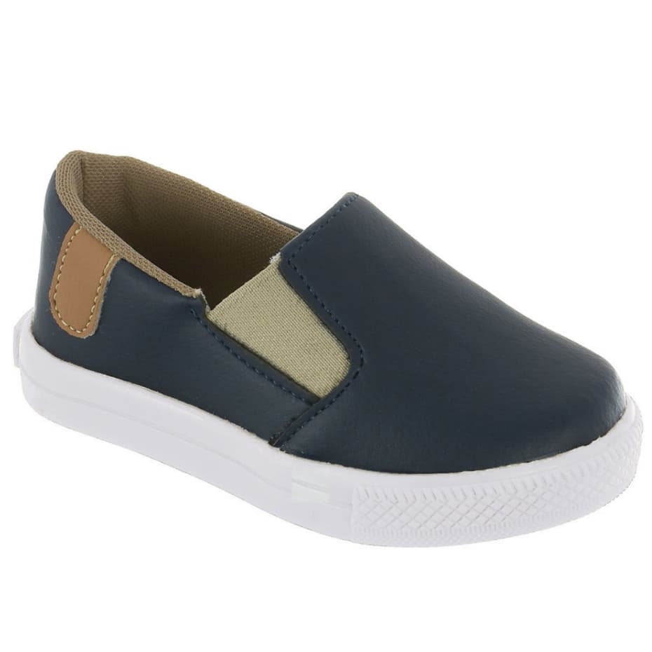 Tênis Infantil Slip On Late Menino Macio Super Confortável Estiloso