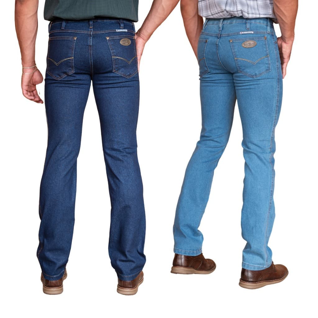 Kit 2 Calças Jeans Masculinas Estilo Country Ref: 334