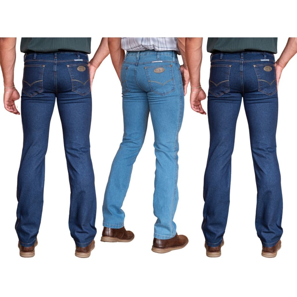 Kit 3 Calças Jeans Masculinas Estilo Country Ref: 334
