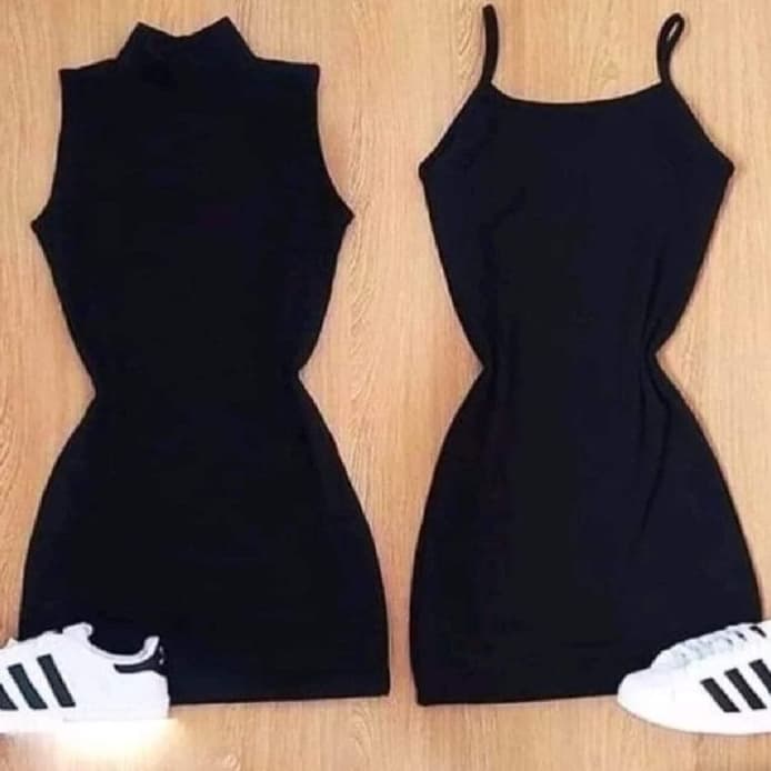 kit Vestido Tubinho Gola alta e Alcinha