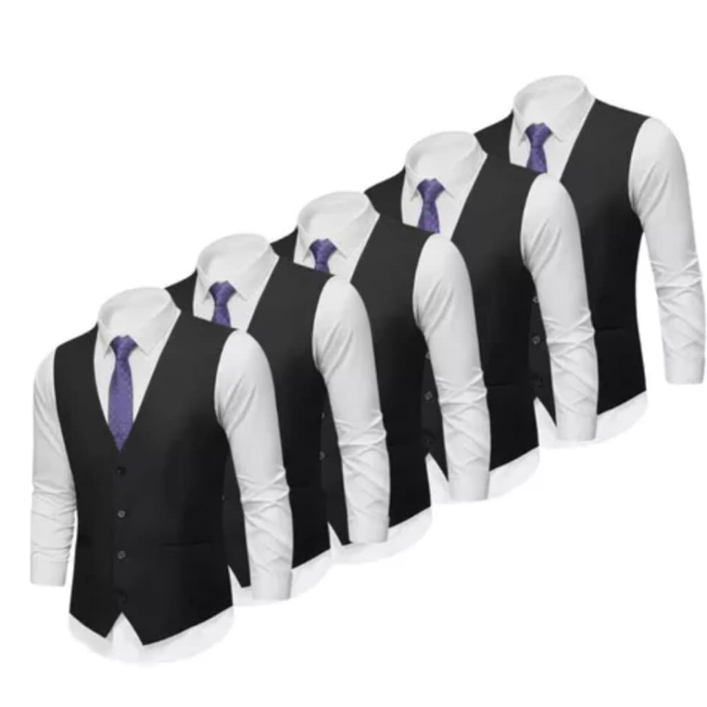 Kit 5 Coletes Social Masculino Ajustável P/ Blazer e Ternos - Varias Cores