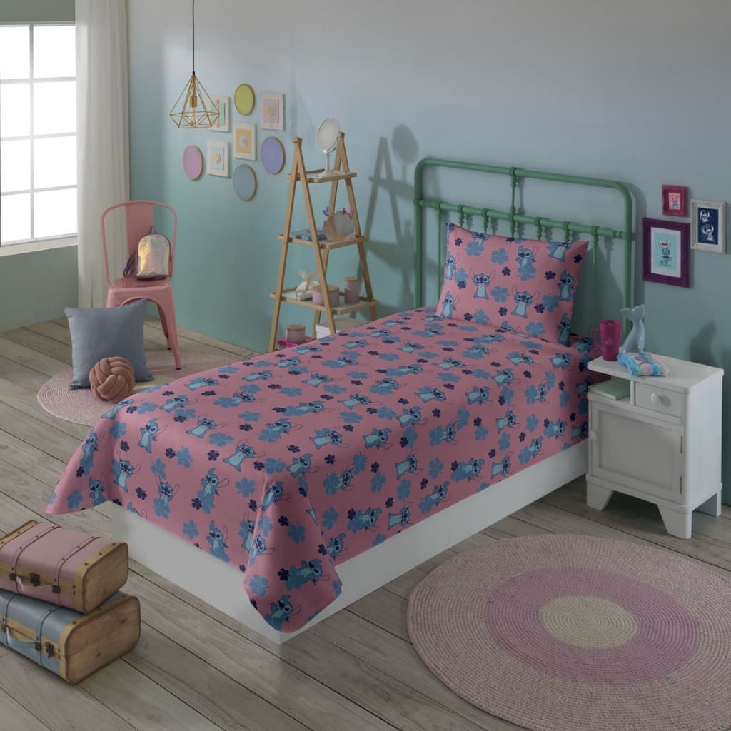 Jogo de Cama  Estampado Stitch- Lepper