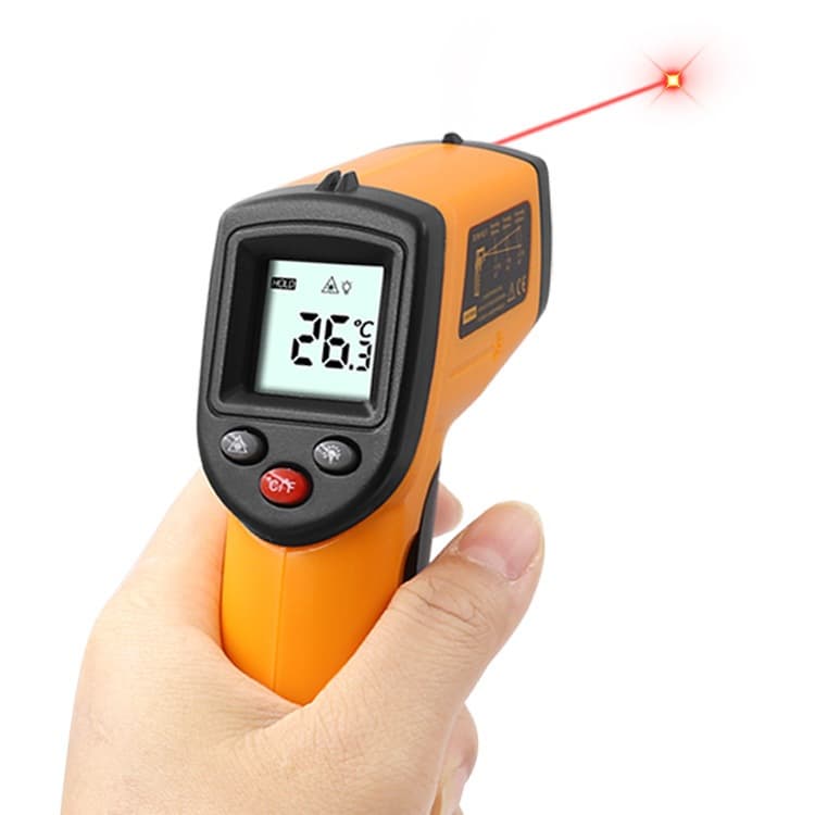 Termômetro Industrial Digital Infravermelho Laser Medição Temperatura Industrial -55ºc até 400ºc