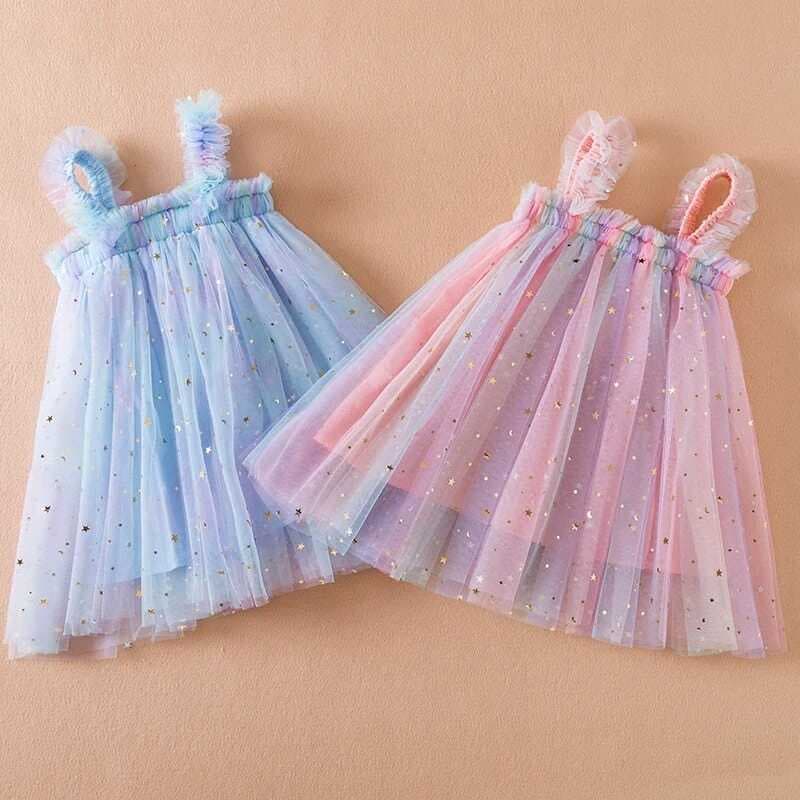 Vestido Brilha, Brilha Estrelinha,  vestido tutu para crianças unicórnio, festa de aniversário Galáxia