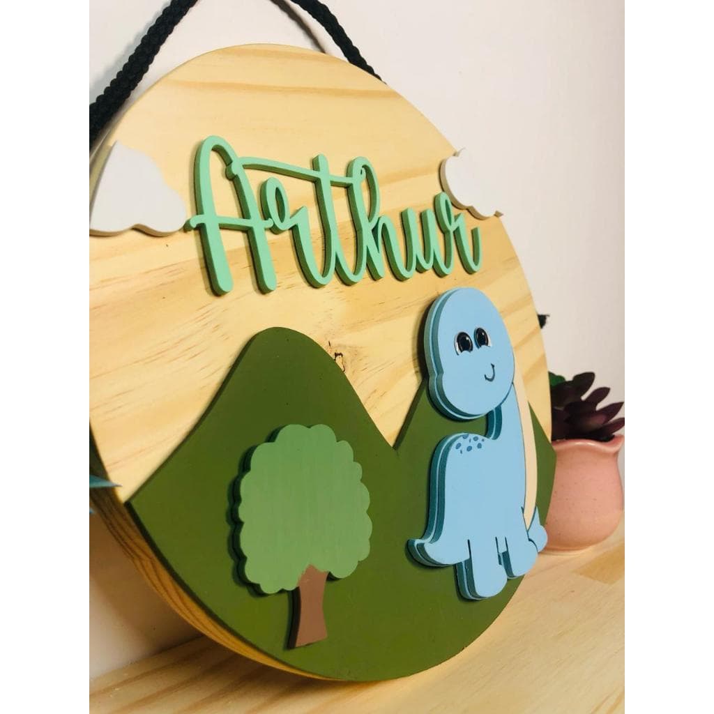 Porta Maternidade Dino Baby 3D