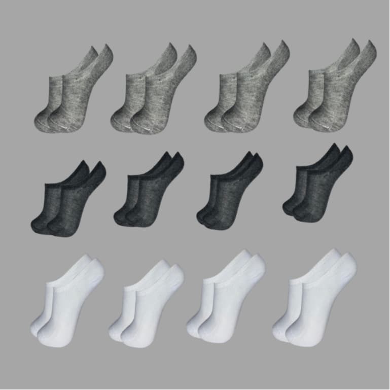 Kit 12 Pares de meia Sapatilha Fashion Men´s Socks
