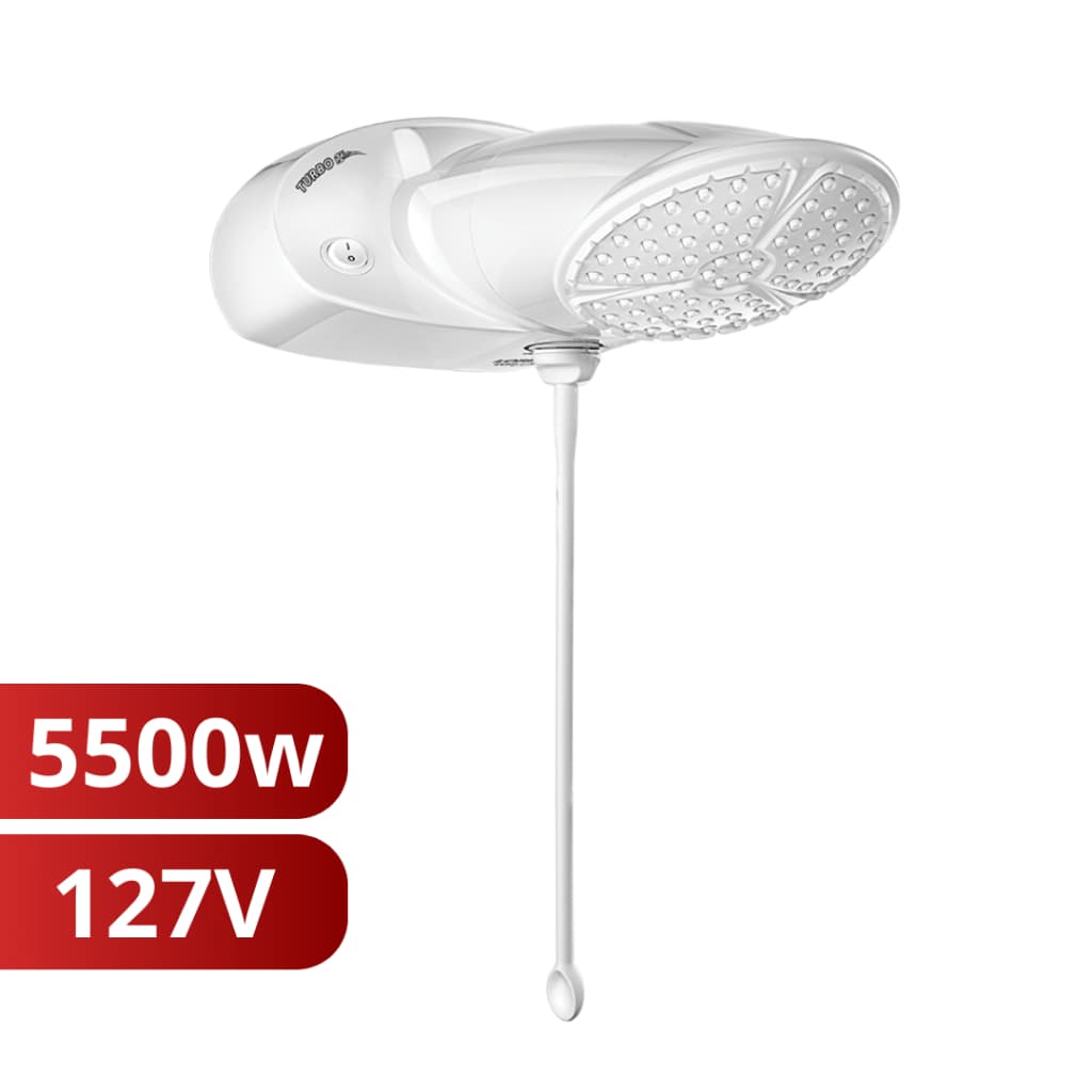 Chuveiro Ducha Top Jet Turbo Multitemperaturas Branco 127v 5500w Lorenzetti