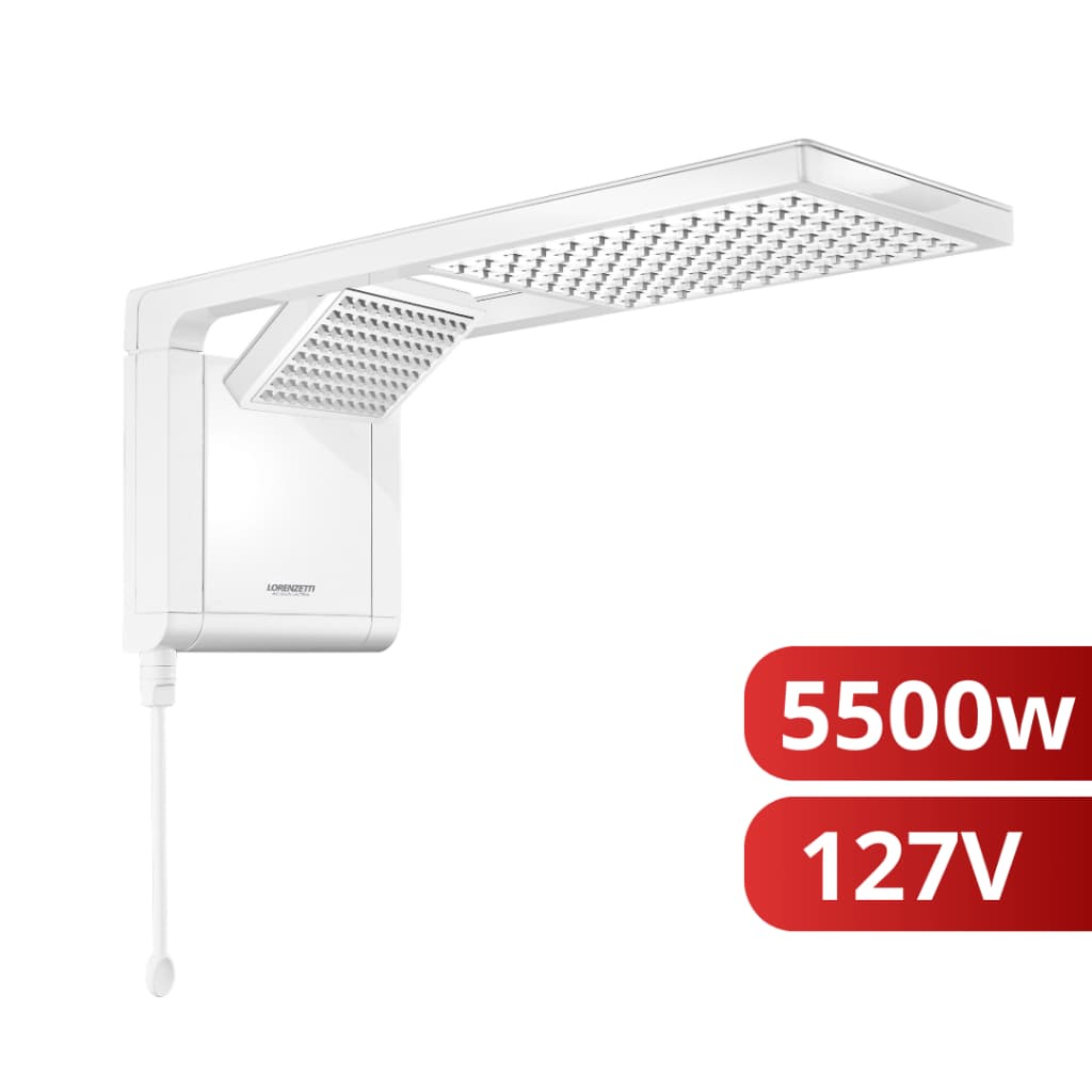 Chuveiro Elétrico Acqua Duo Ultra Branco 127V 5500W Lorenzetti