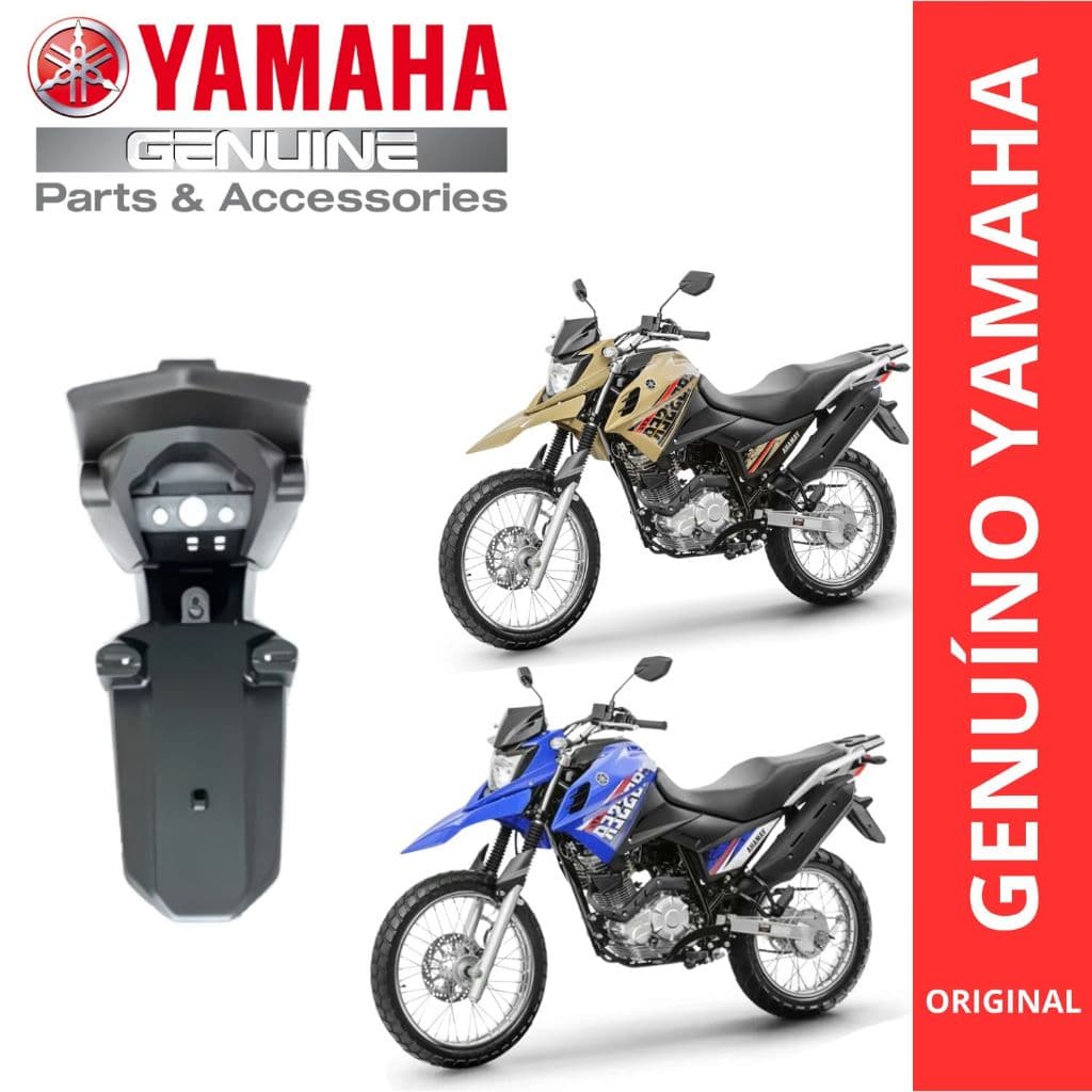 PARALAMA TRASEIRO SUPORTE LICENCA PLACA XTZ CROSSER 2014 A 2022