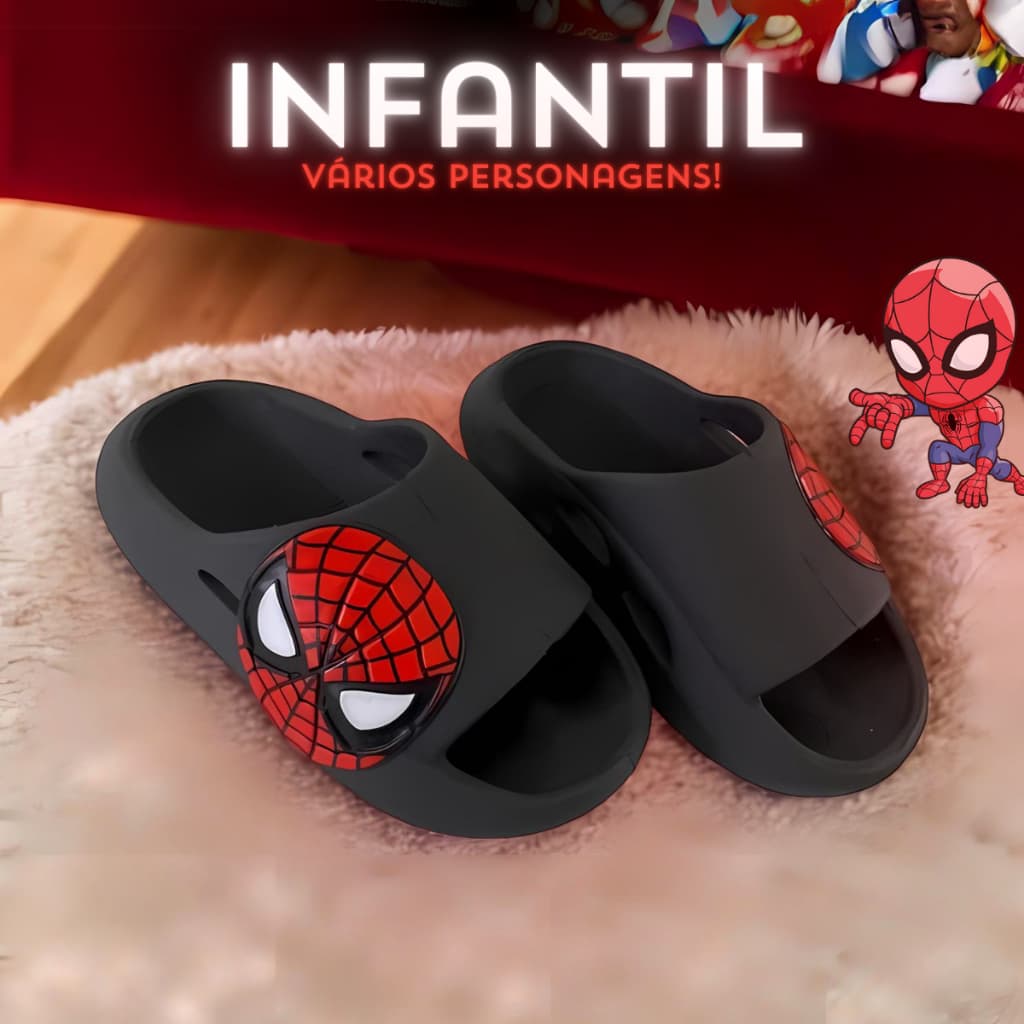 Chinelo Nuvem Slide Infantil Menino Menina Sandália Criança 25 ao 32 confortável e leve
