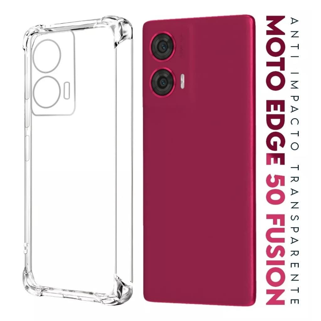 2 Capas Capinha  Case Anti Impacto para o Celular Motorola Moto Edge 50 Fusion