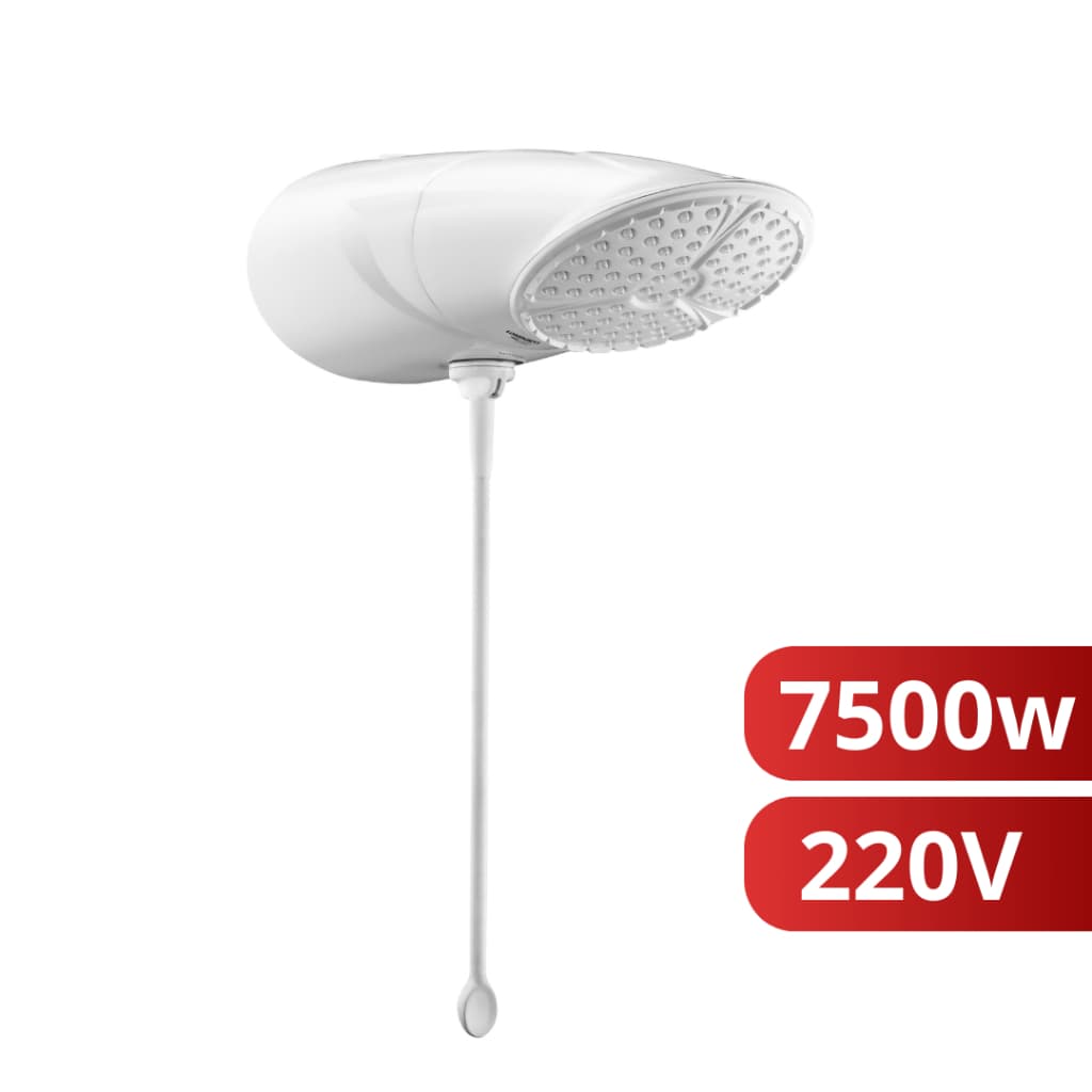 Chuveiro Elétrico Ducha Eletrônica Top Jet Branco 220v 7500w Lorenzetti