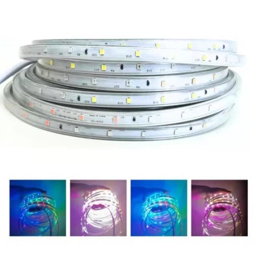 Fita Led Mangueira Colorida 10m 48 Leds/m 2835 Rgb Com Fonte