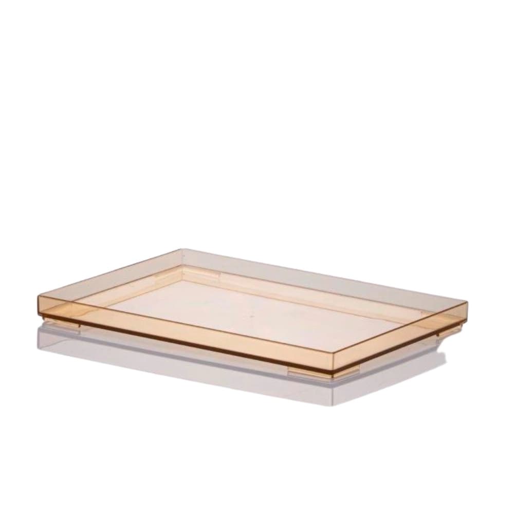 Bandeja 25 X 17 X 2 CM Acrílico Amber Para Organização
