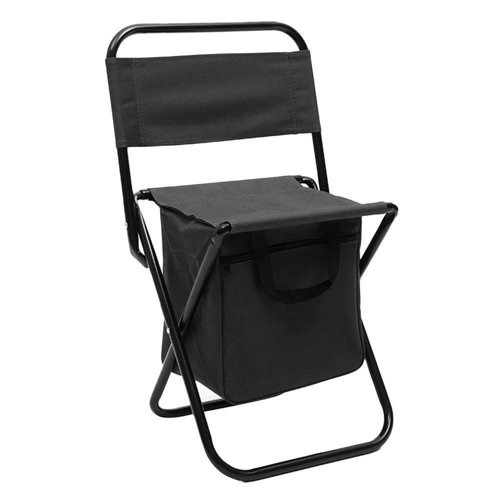 Banqueta Mini Cadeira Dobrável com Bolsa e Alça Transporte Camping Pesca