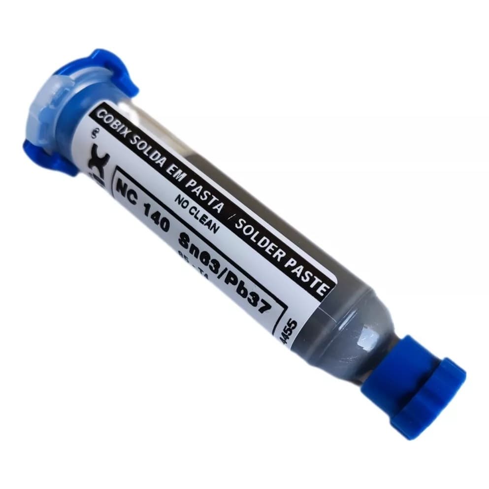 Solda Em Pasta Para Smd Cobix Sn 63 / Pb 37 Seringa 30g 63x37 NC140 Estanho