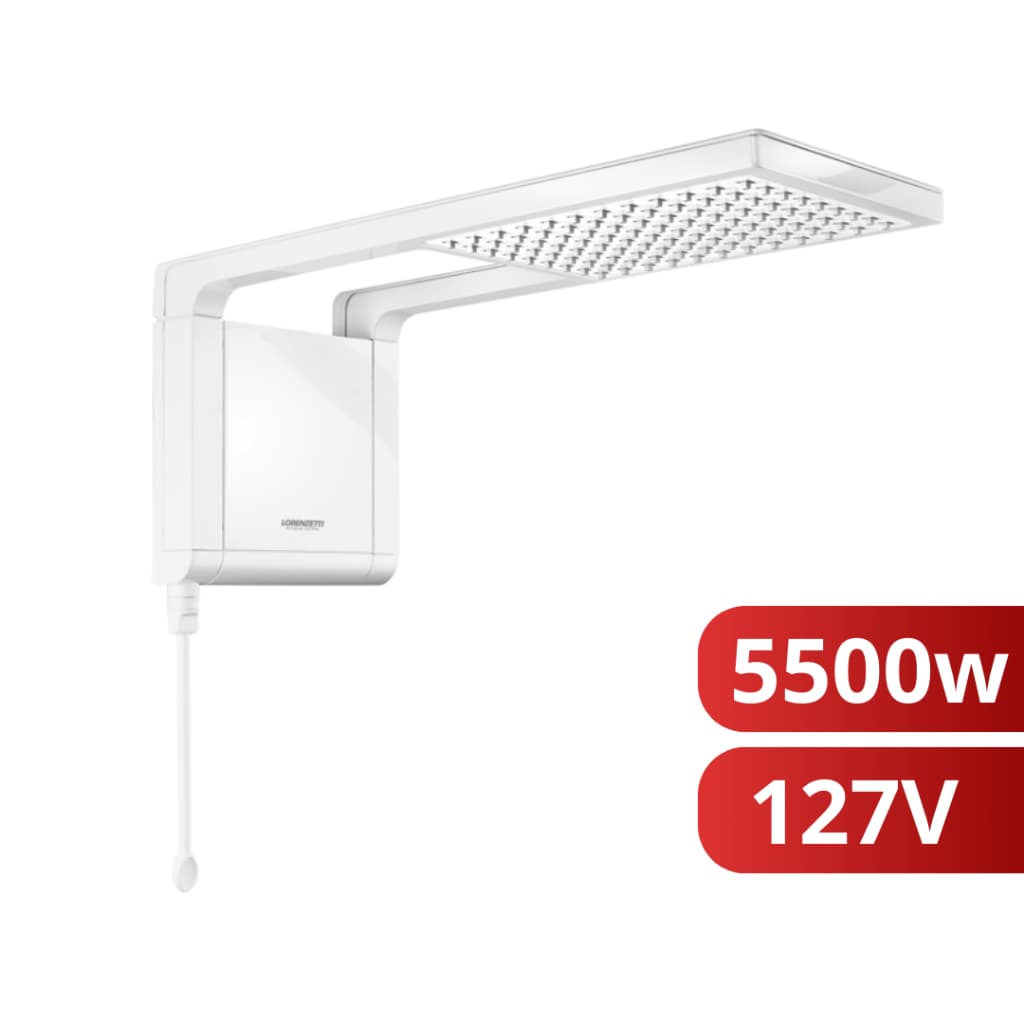 Chuveiro Elétrico Acqua Storm Branco 127v 5500w Lorenzetti