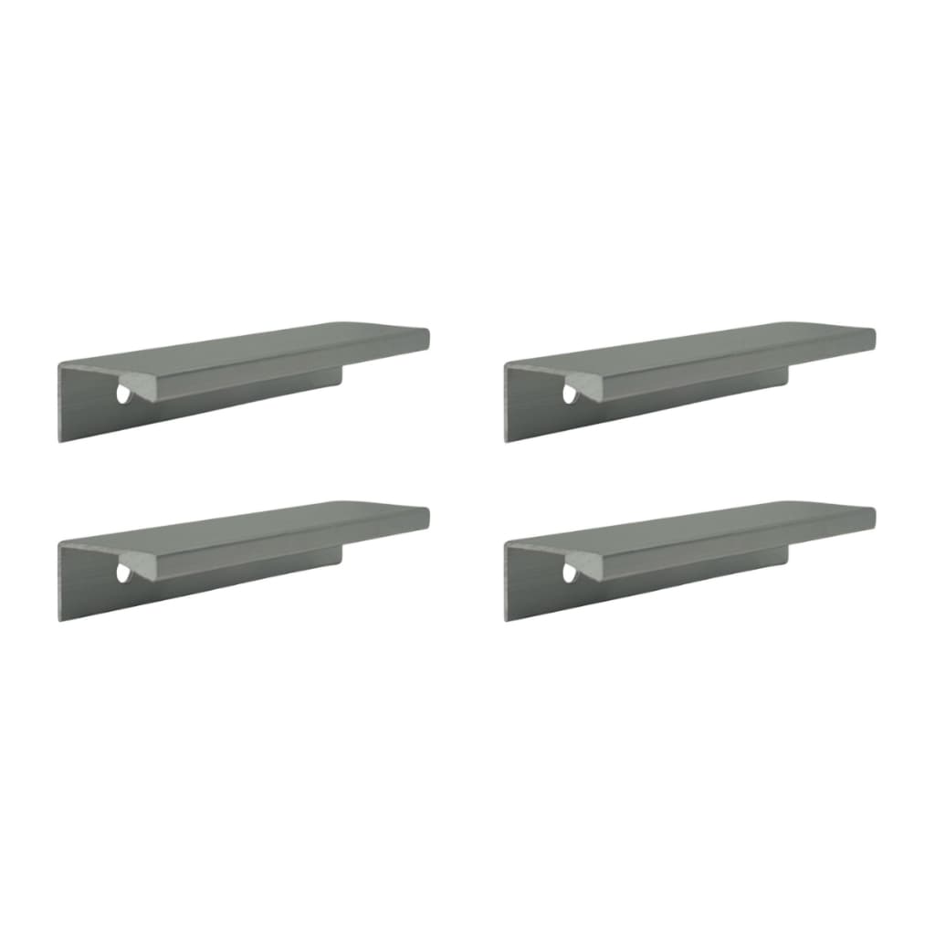 Kit 4 Puxador Alumínio FR60 32cm para Móveis Armários Gaveta