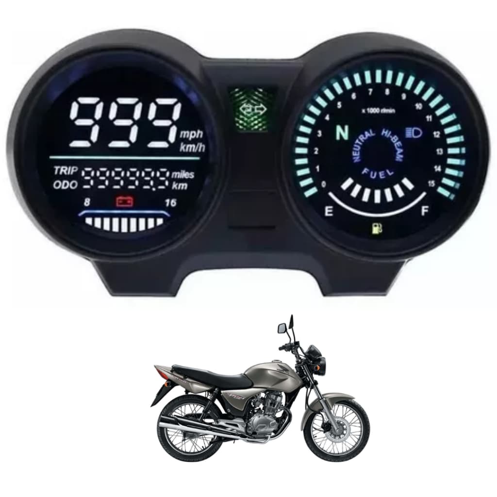 Painel led Digital Para Moto Honda Titan 150 Titan 125 Fan 125