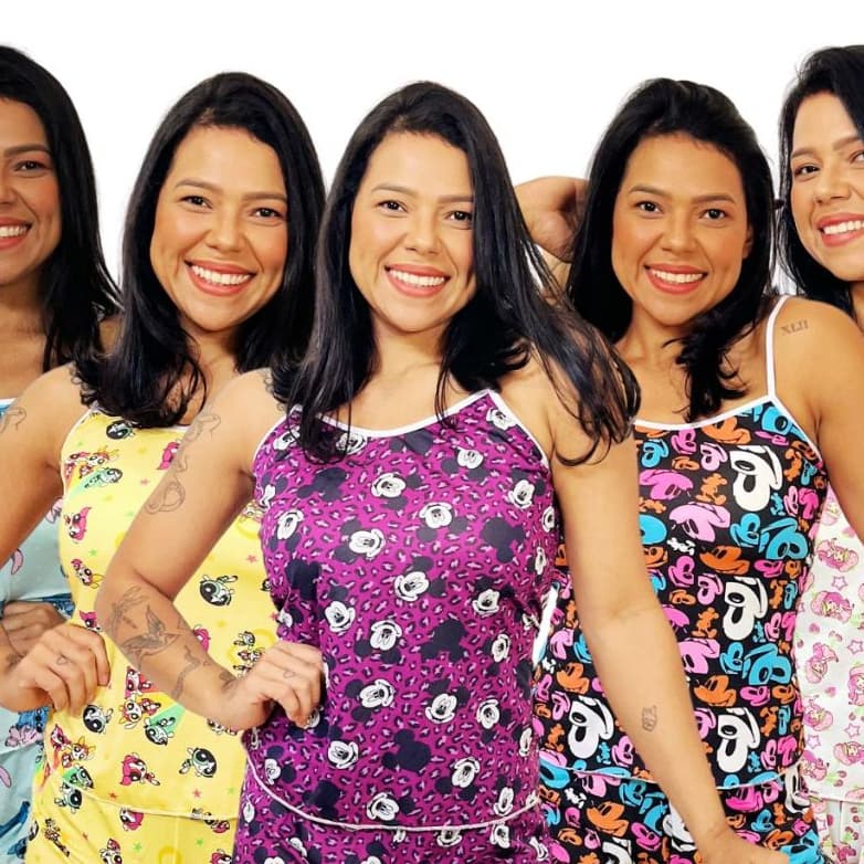 kit 5 Blusa DoLL Pijama( SOMENTE BLUSA)