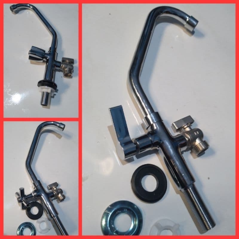 Torneira Cozinha Metal Com Saída Máquina De Lavar Louça Torneira de Mesa