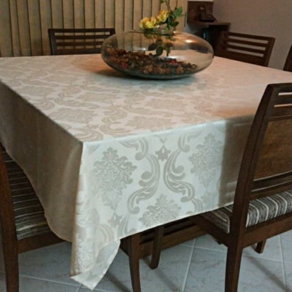 Toalha De Mesa 4 Lugares Jacquard Original Tecido Gross
