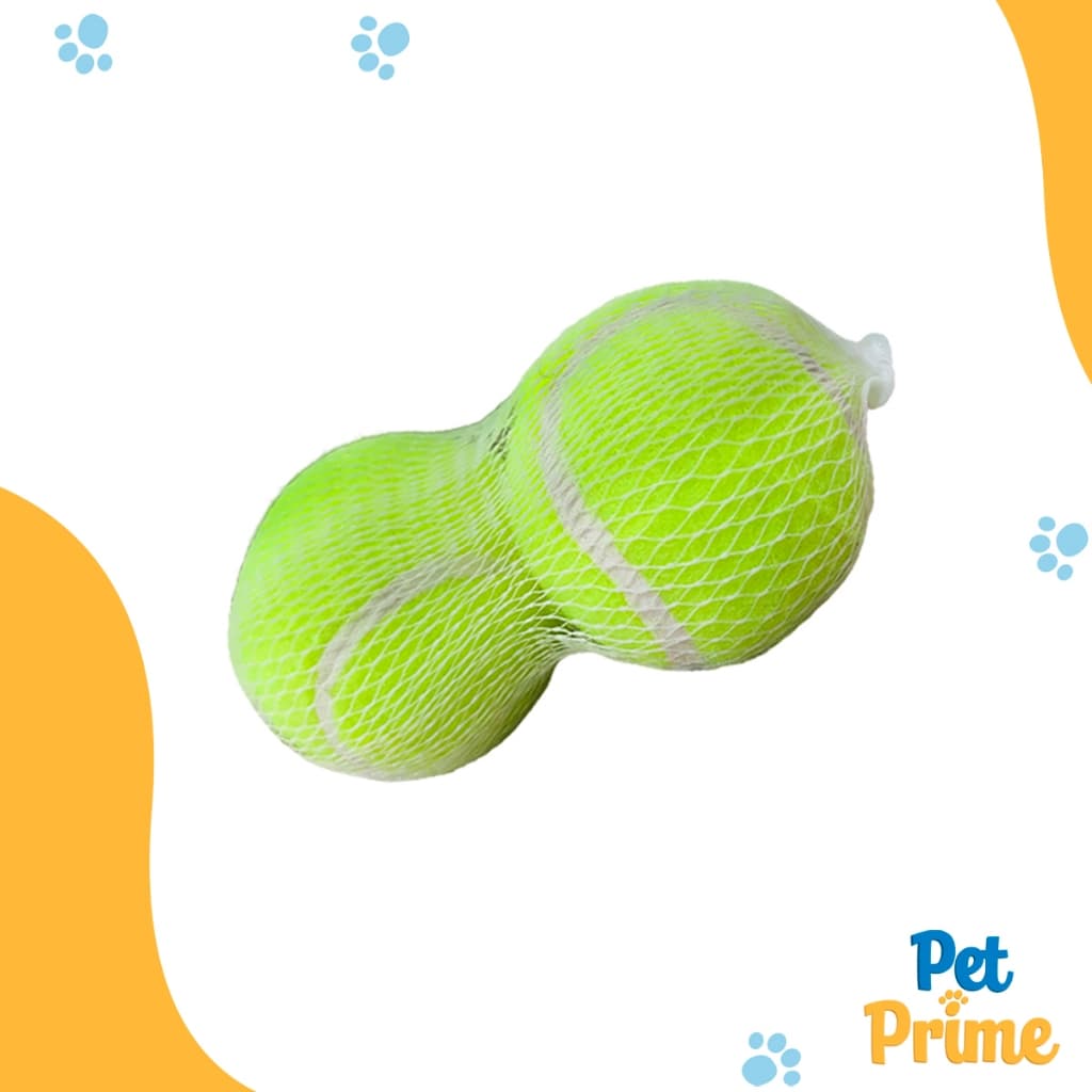 Brinquedo Bola de Tênis para Cachorro com 2un Savana Pet